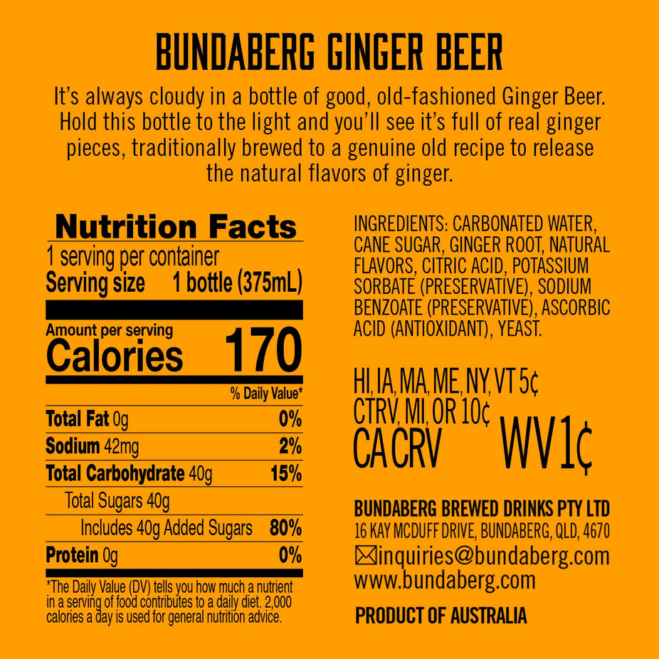 Ginger Beer Soda (4 Pack)