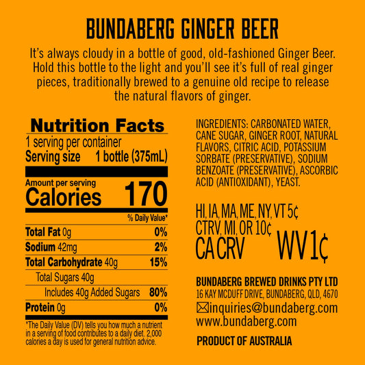 Ginger Beer Soda (4 Pack)