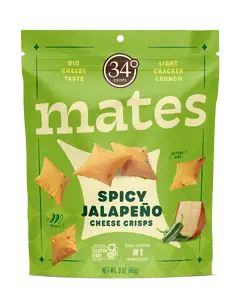 34° Crisps Degrees, Mates Cheese Spicy Jalapeño