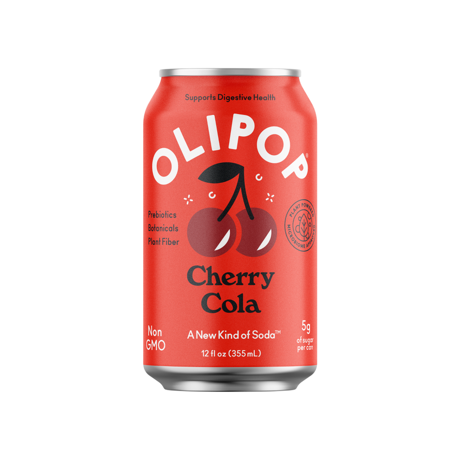 Olipop Prebiotic Soda - Cherry Cola