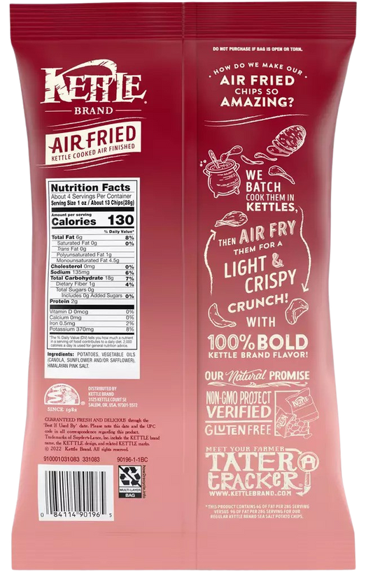 Kettle Brand Air Fried Himalayan Salt Potato Chips