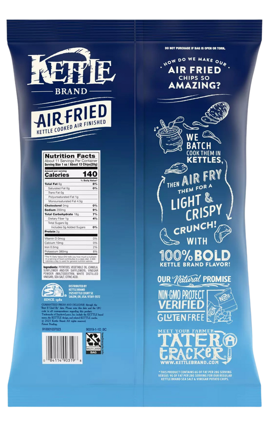 Sea Salt And Vinegar Air Fried Potato Chips