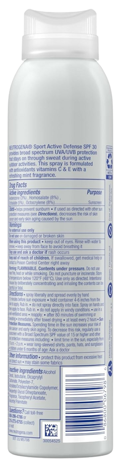 Sport Active Defense SPF 30 Sunscreen Spray