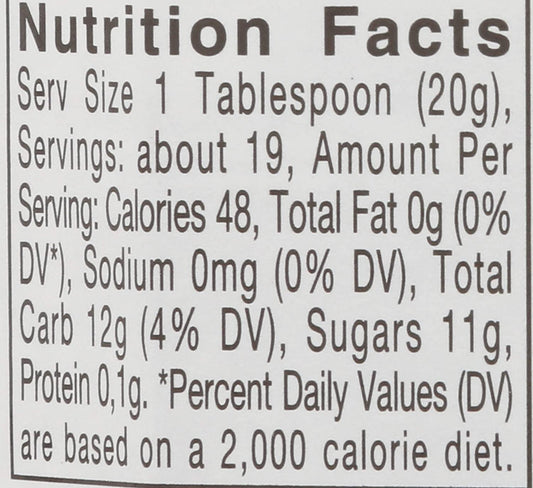 Nutrition Information - Pumpkin Spice Spread