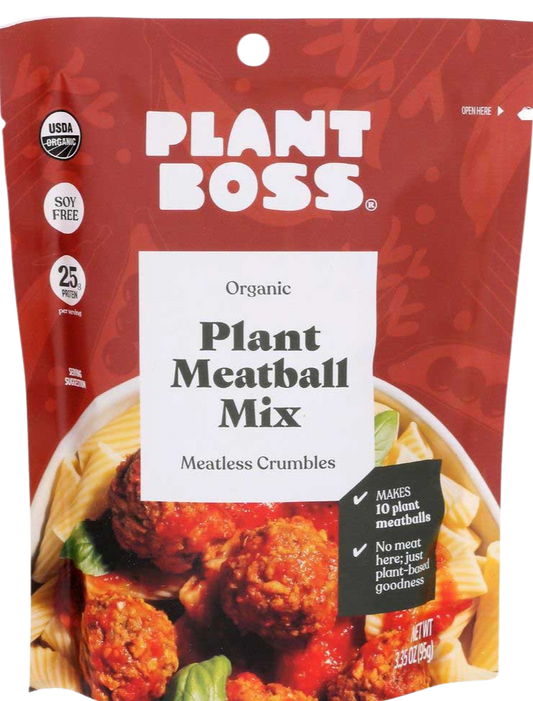 Organic Plant Meatball Mix Meatless Crumbles