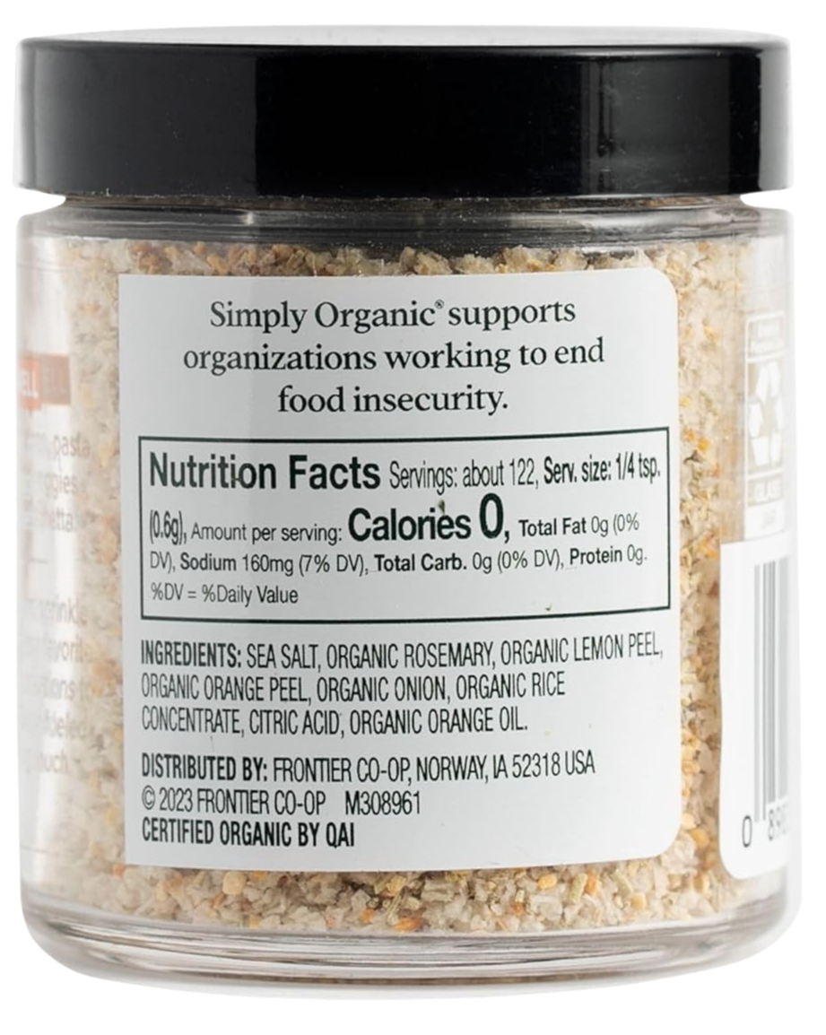 Citrus Rosemary Finishing Salt