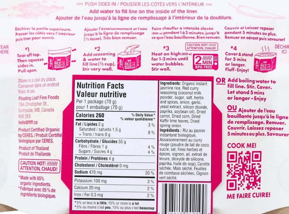 The Rice Stuff Instant Thai Red Curry Rice Box (6 Pack) – Martie