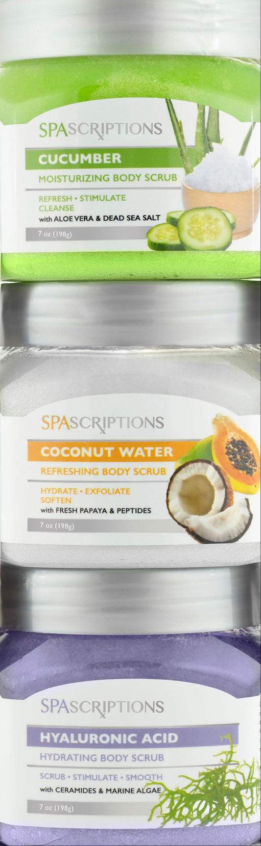 3 Pack Exfoliating Body Scrub Set - Hydration Assortment