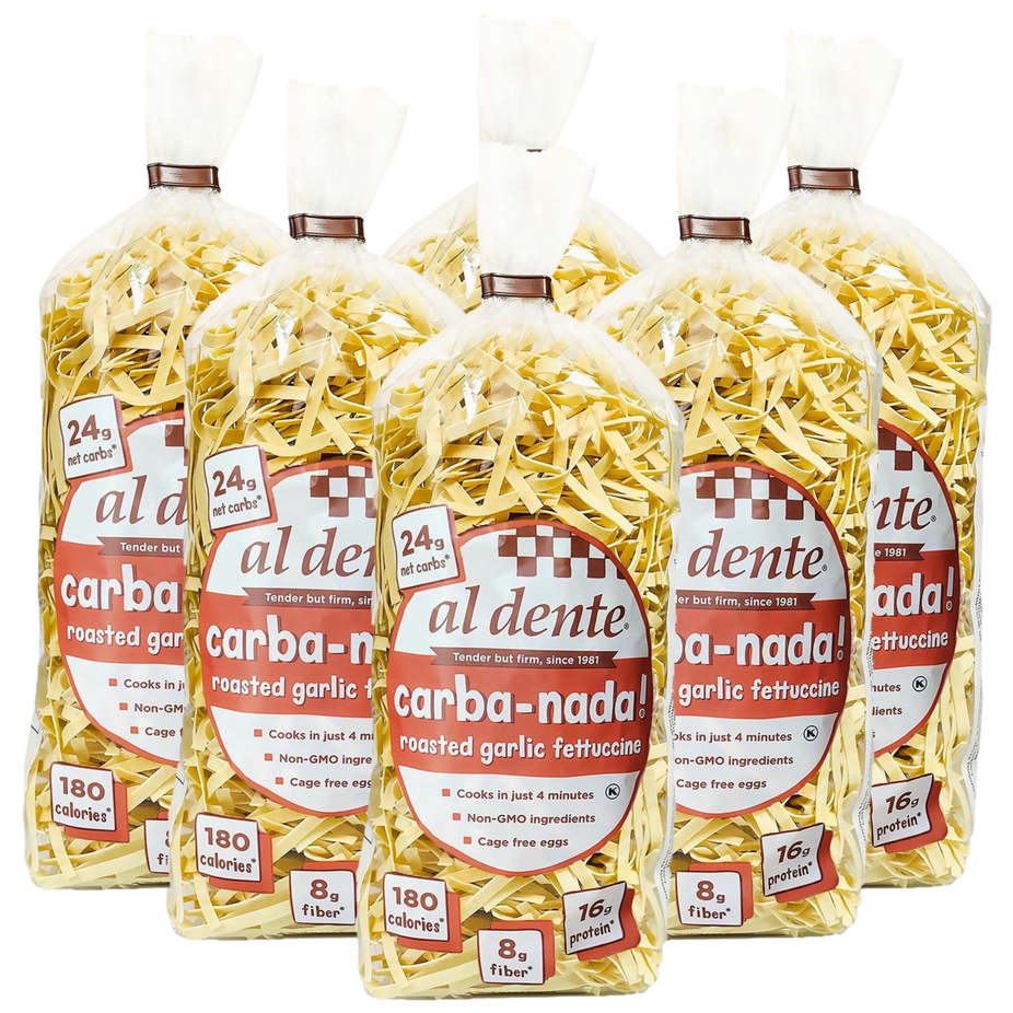 Carba-Nada Roasted Garlic Egg Fettuccine (6 Pack)