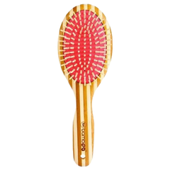 Sustainable Bamboo Brush With Natural Bristles - Orange