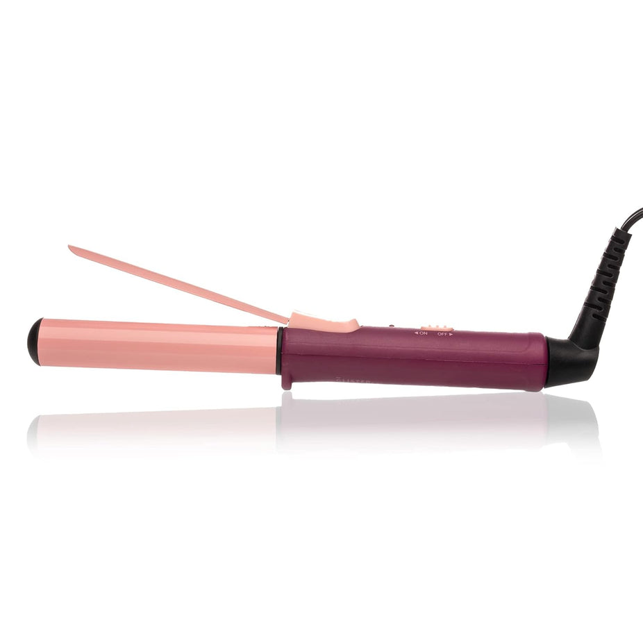 Mini Curls Travel Clip Curler with Carrying Pouch - Plum
