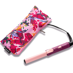 Mini Curls Travel Clip Curler with Carrying Pouch - Plum