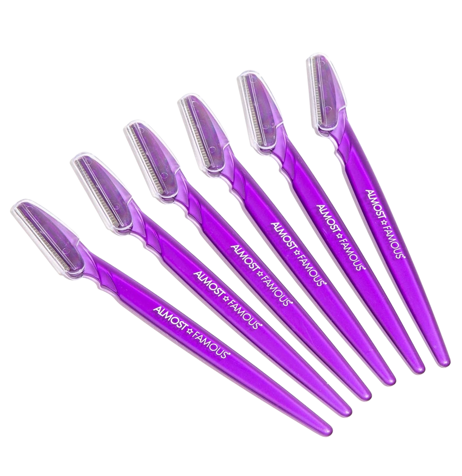 6-Pack Dermaplaning Razors Set - Purple