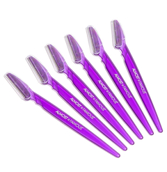 6-Pack Dermaplaning Razors Set - Purple
