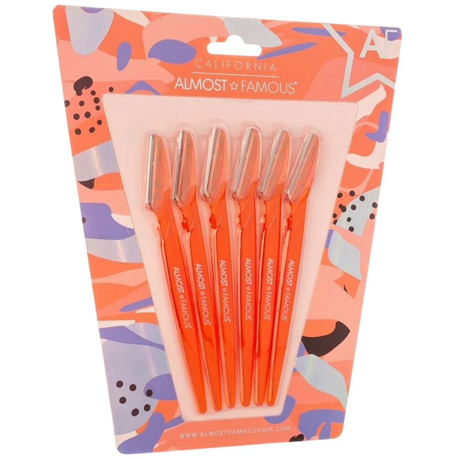 6-Pack Dermaplaning Razors Set - Orange