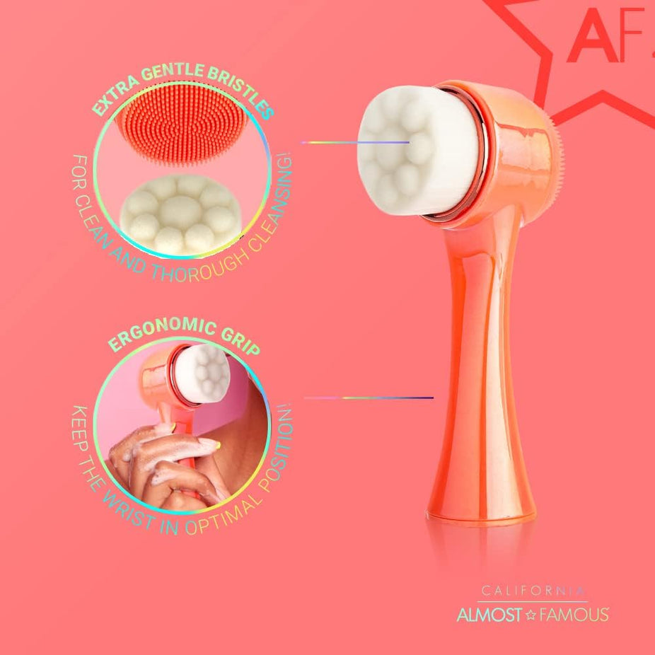 Cleanse It 2-in-1 Exfoliator Brush - Coral