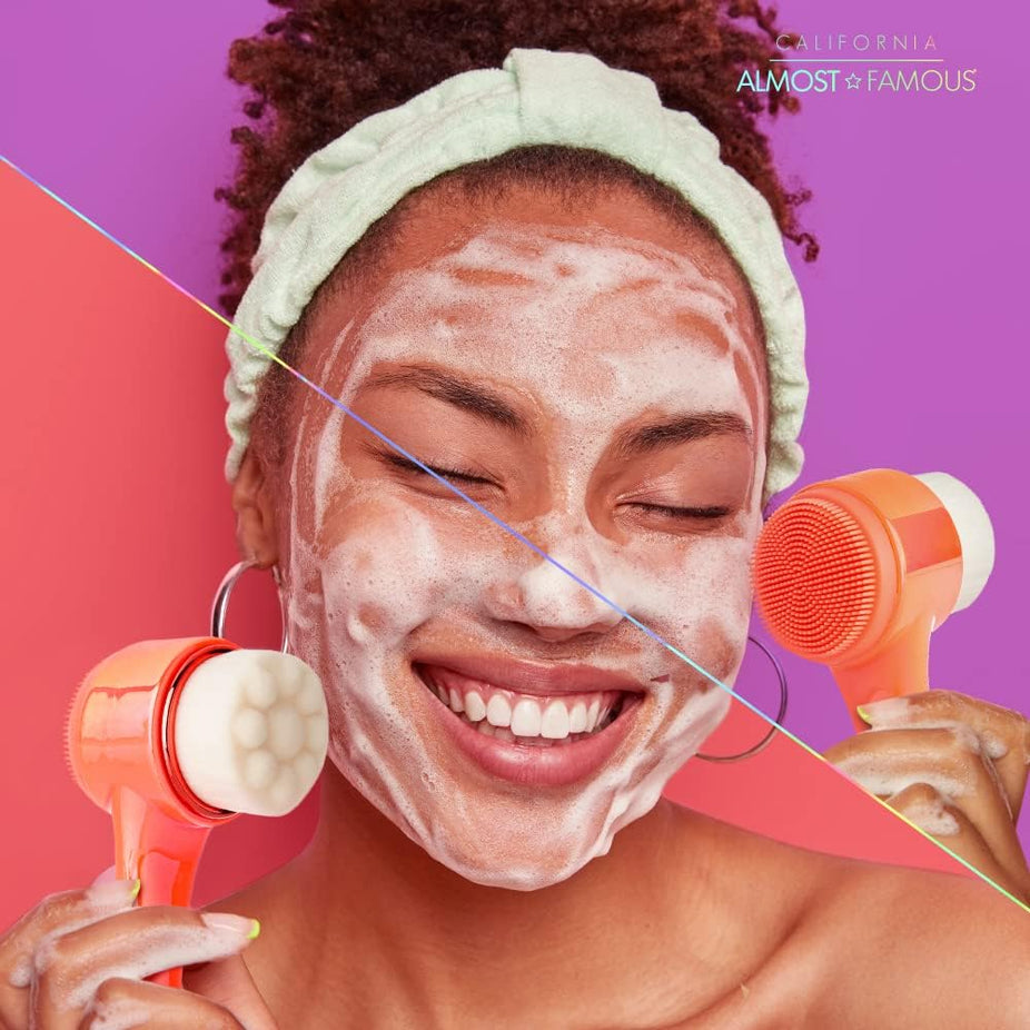 Cleanse It 2-in-1 Exfoliator Brush - Coral