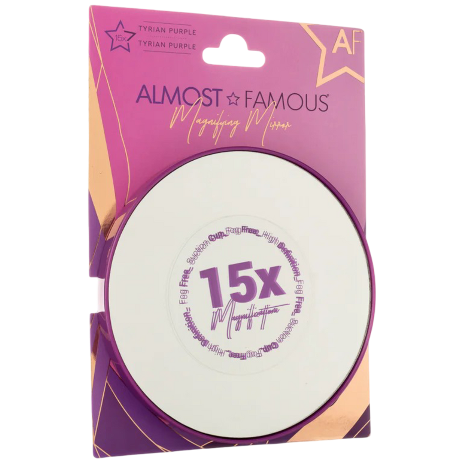 15X Vanity Mirror with Suction Lock - Purple