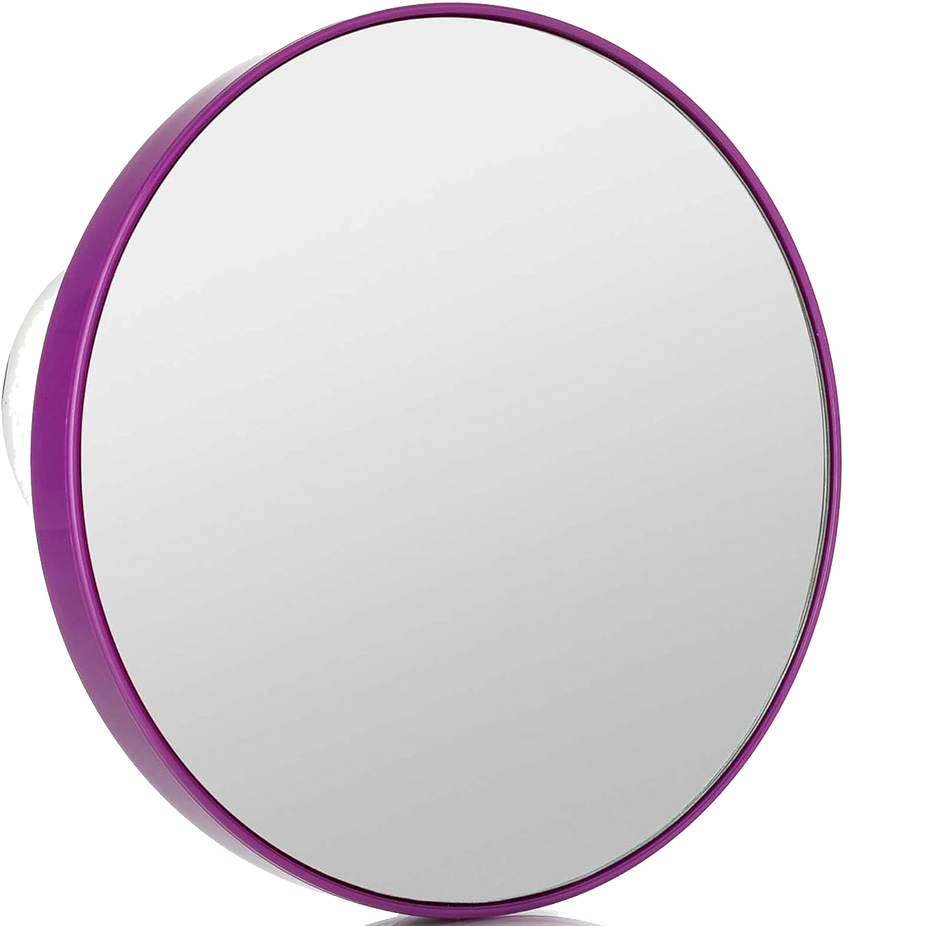 15X Vanity Mirror with Suction Lock - Purple