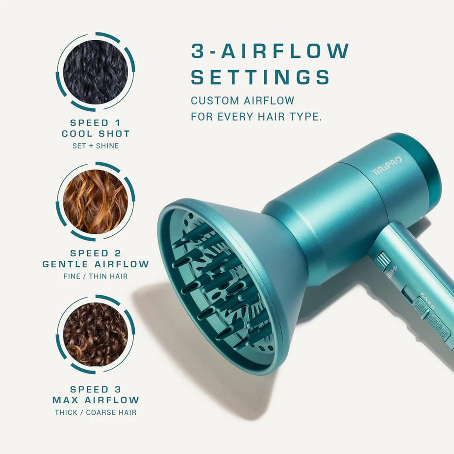 Prisma Pro Dryer With Adjustable Airflow Technology -  Turquoise