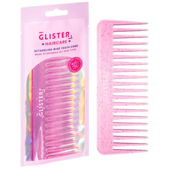 Sparkle Wide Tooth Detangling Comb - Pink