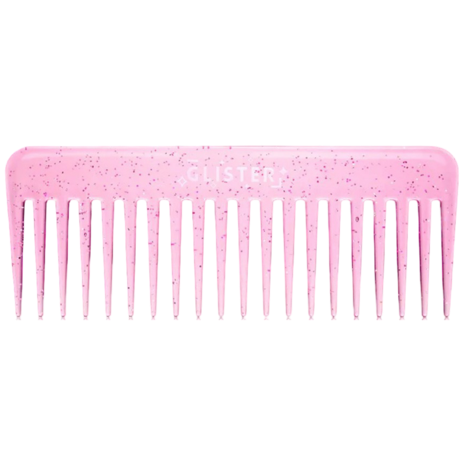 Sparkle Wide Tooth Detangling Comb - Pink