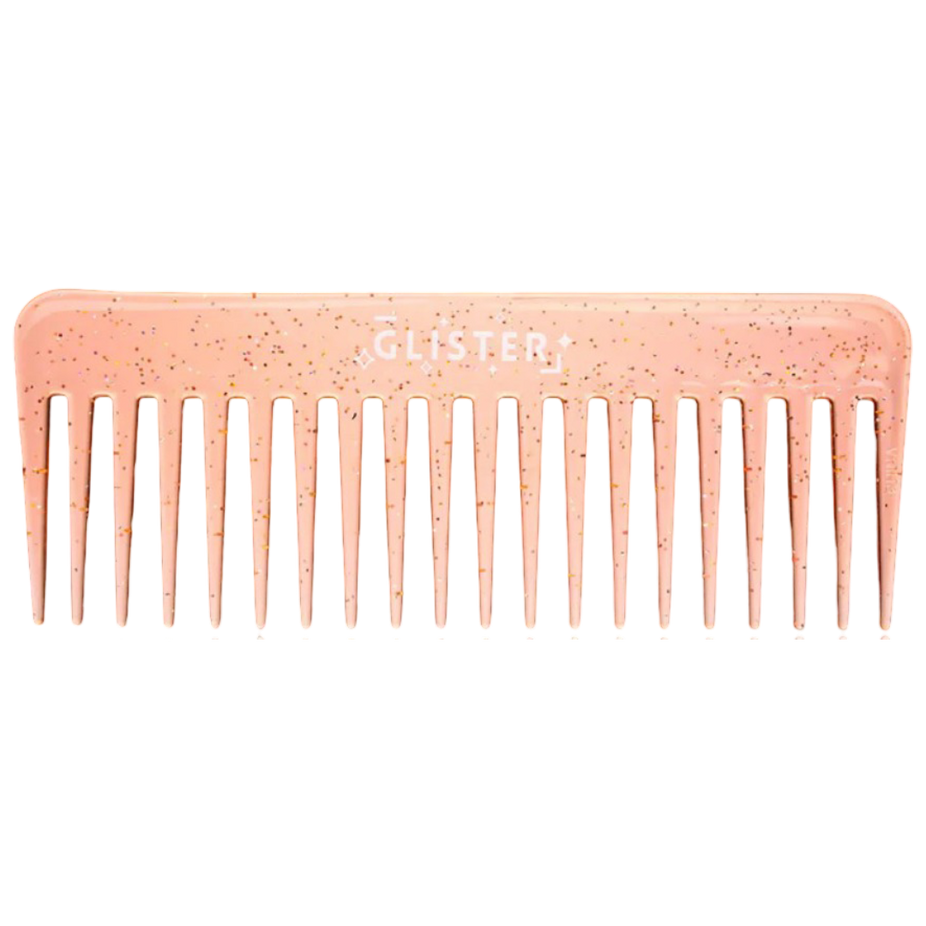 Sparkle Wide Tooth Detangling Comb - Orange