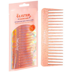 Sparkle Wide Tooth Detangling Comb - Orange