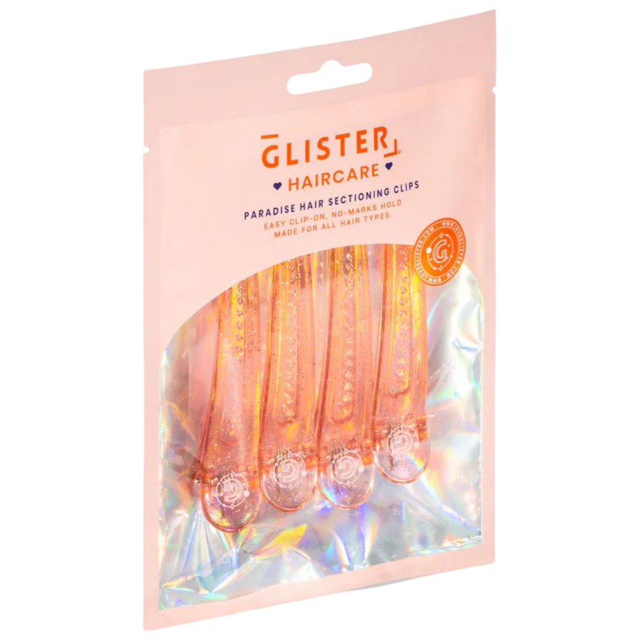 Styling & Sectioning Pro Hair Clips Orange (4 CT)