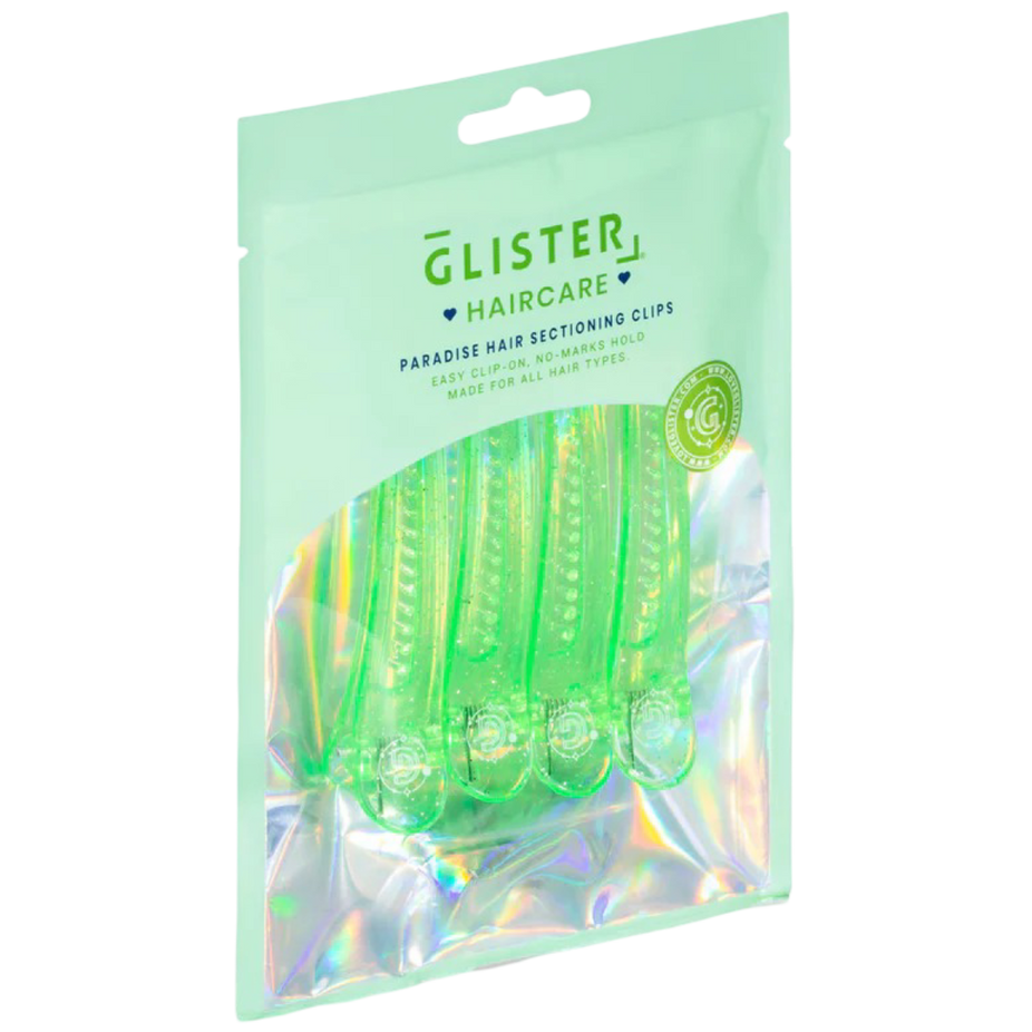 Styling & Sectioning Pro Hair Clips Green (4 CT)