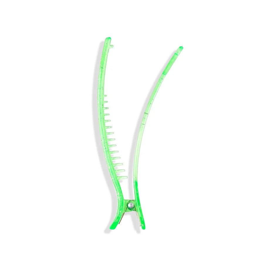 Styling & Sectioning Pro Hair Clips Green (4 CT)