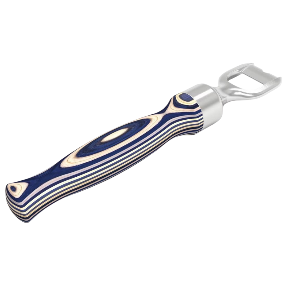 Pakkawood Bottle Opener - Blue