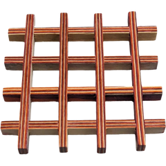 Pakkawood Coasters - Red (4 CT)