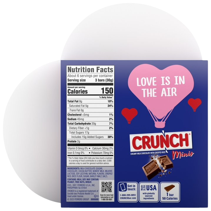 Minis Valentines Candy Bars