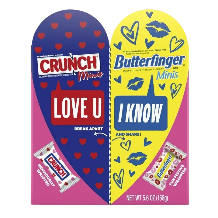 Crunch & Butterfinger Minis - Shareable Valentine