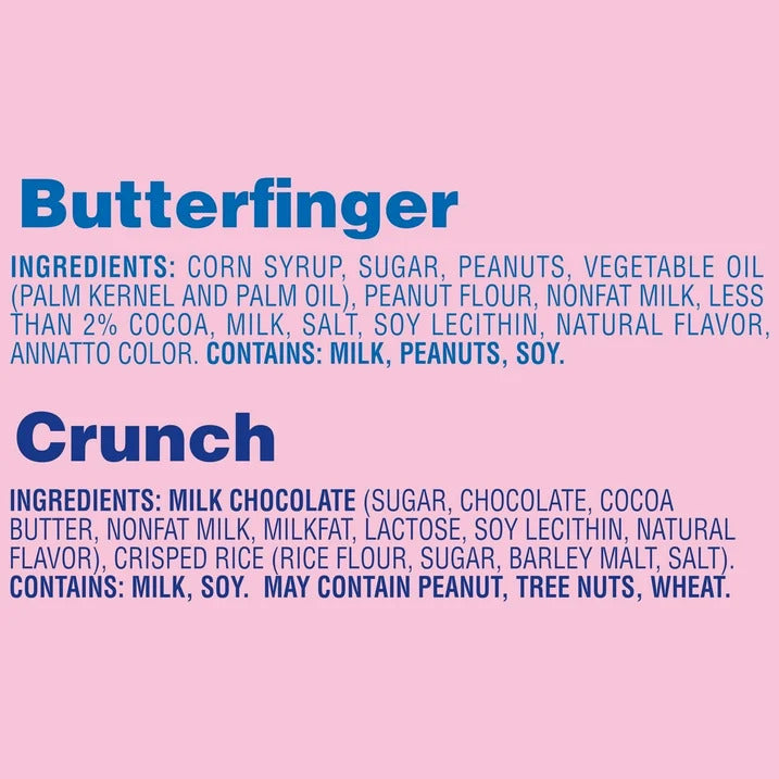 Crunch & Butterfinger Minis - Shareable Valentine