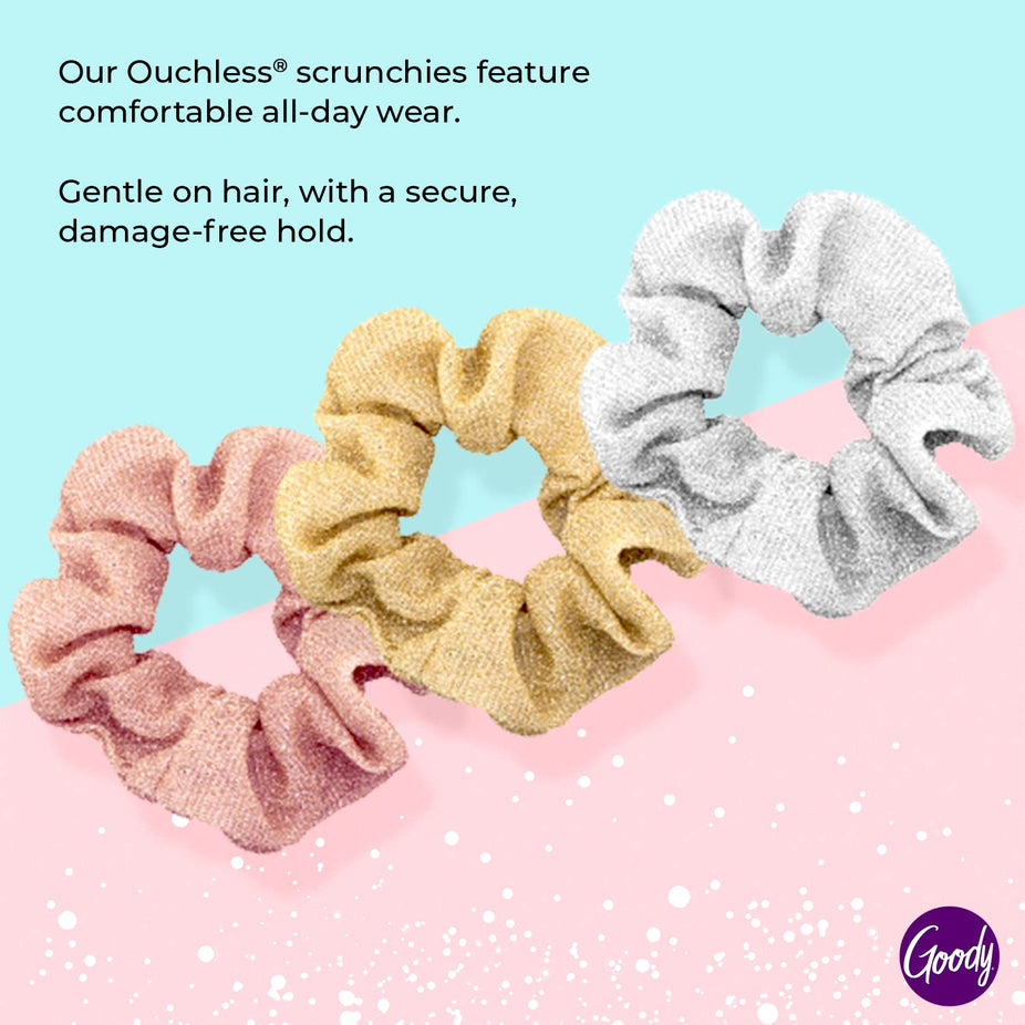 Icy Holiday Scrunchies Assorted Colors (3 CT)
