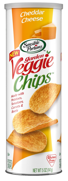 Cheddar Cheese Veggie Chips - Canister