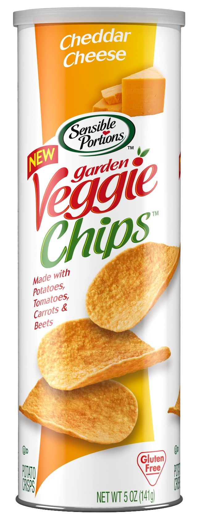 Cheddar Cheese Veggie Chips - Canister