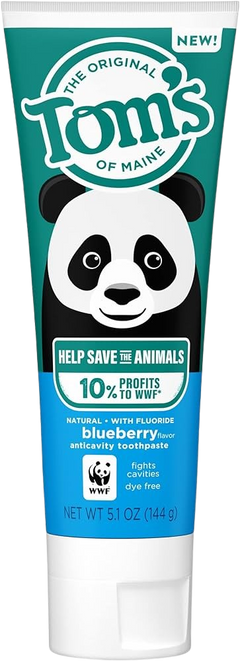 Natural Children's Fluoride Toothpaste, Blueberry