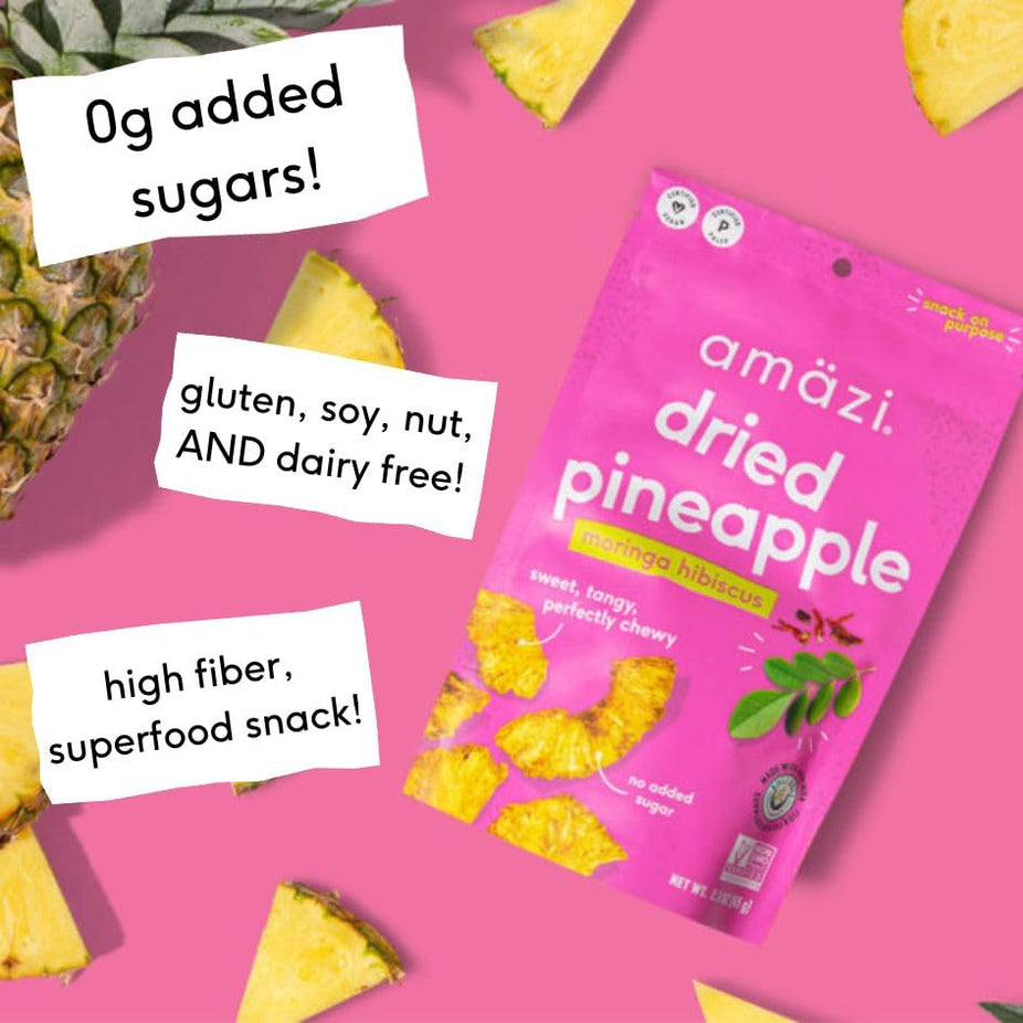 Moringa Hibiscus Dried Pineapple