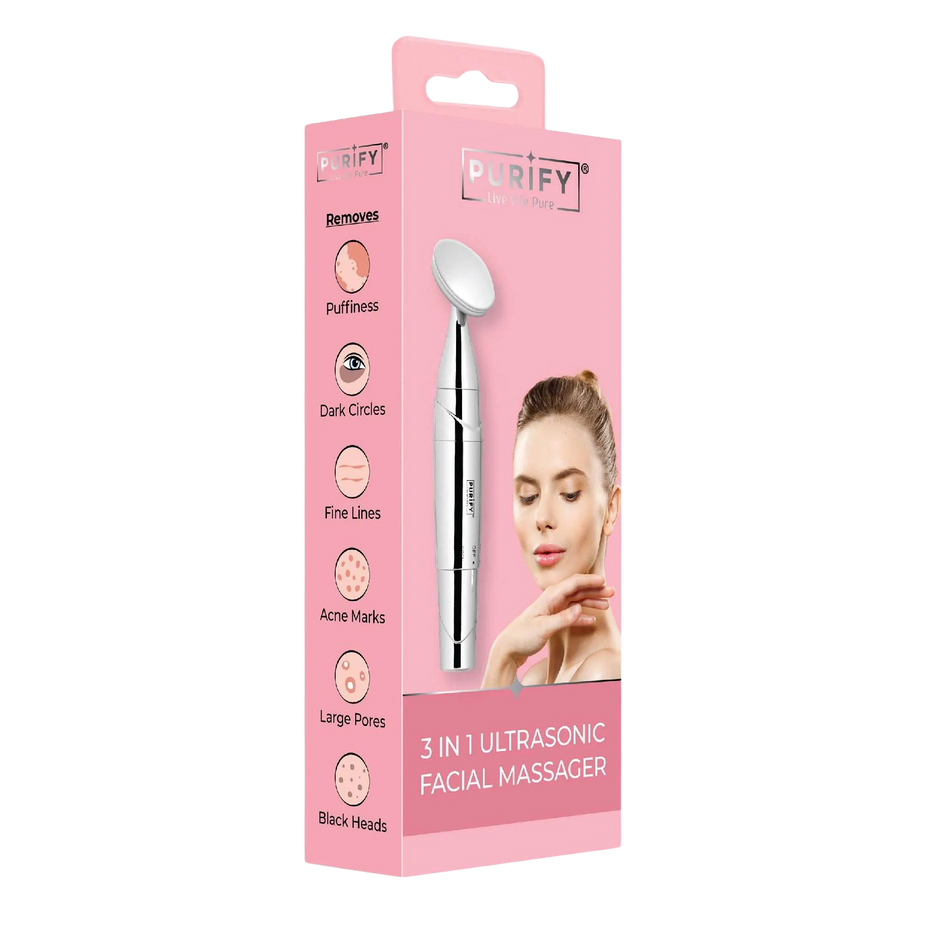 3 In 1 Ultrasonic Facial Massager