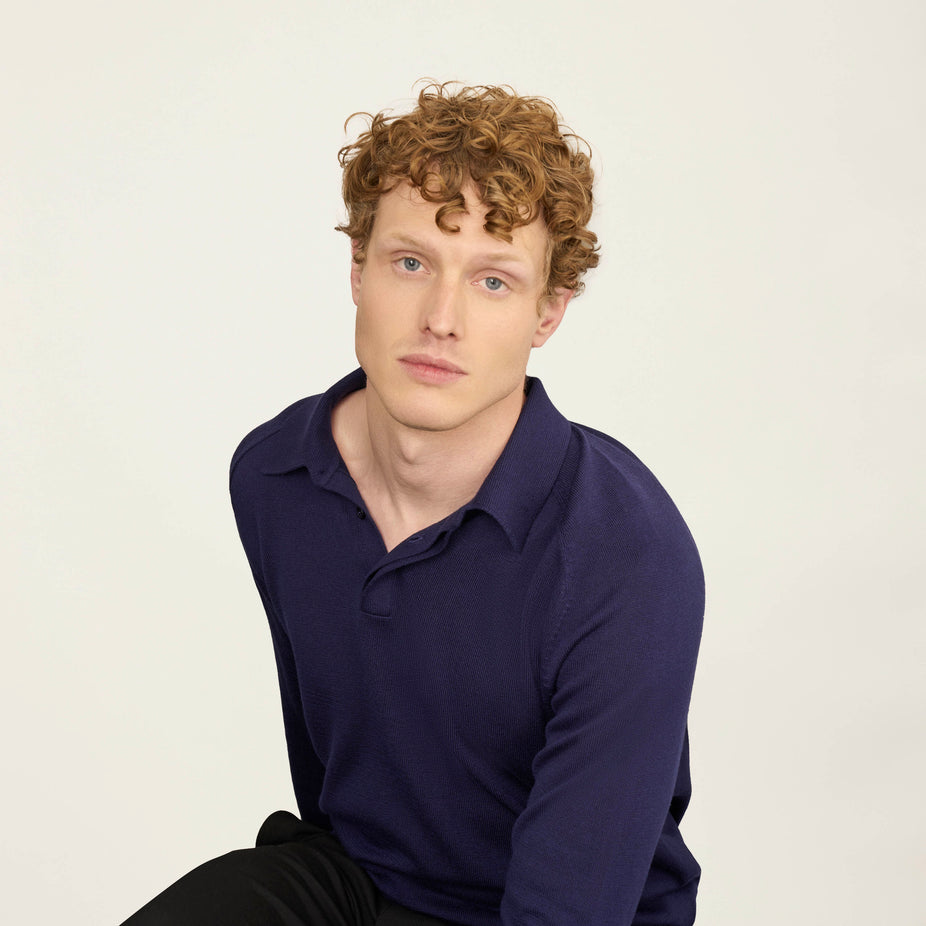 Christopher Featherlight Long Sleeve Polo