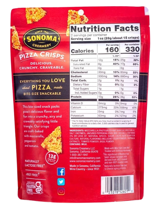Pepperoni Pizza Crisps (6 Pack)