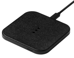 CATCH 1 Single-Device Charging Pad Leather - Black