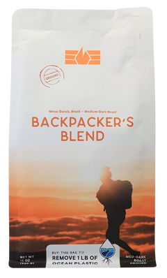 100% Arabica Ground Coffee - Backpacker's Blend (Medium-Dark Roast)