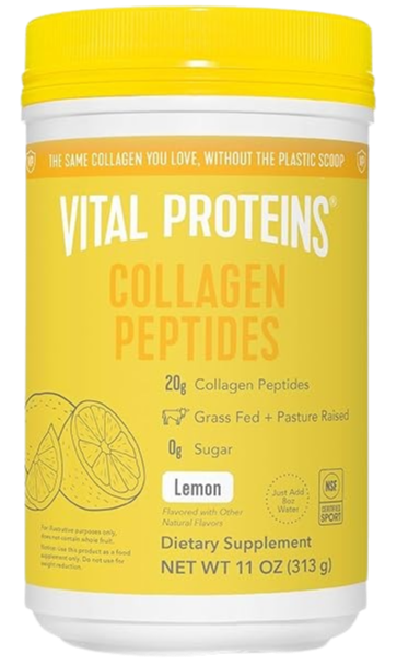 Lemon Collagen Peptides Dietary Supplement