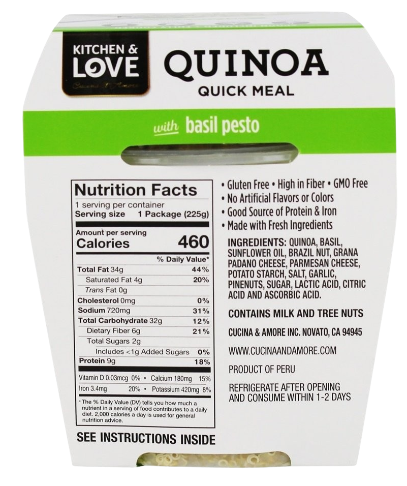 Basil Pesto Quinoa Meal (6 Pack)