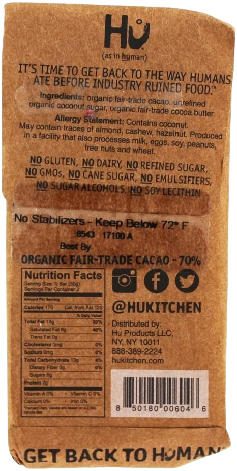 Simple Dark Chocolate Bar