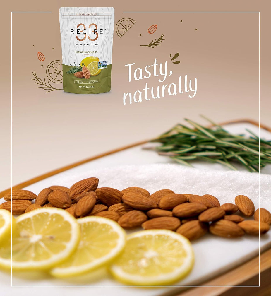 Lemon Rosemary Almonds Infused